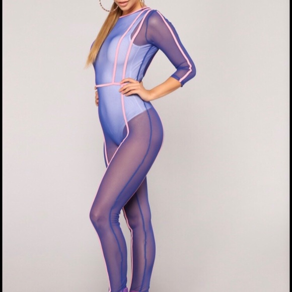 💞💙Mesh Jumpsuit💙💞 - Picture 3 of 5